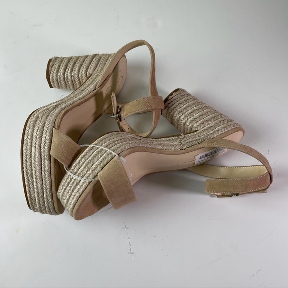 Jessica Simpson Symia Raffia Tan Platform Sandals - Picture 6 of 6